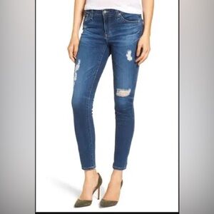 🕠 AG | AG-ED Denim Legging Ankle Super Skinny Ankle | Distressed | Medium | 26R